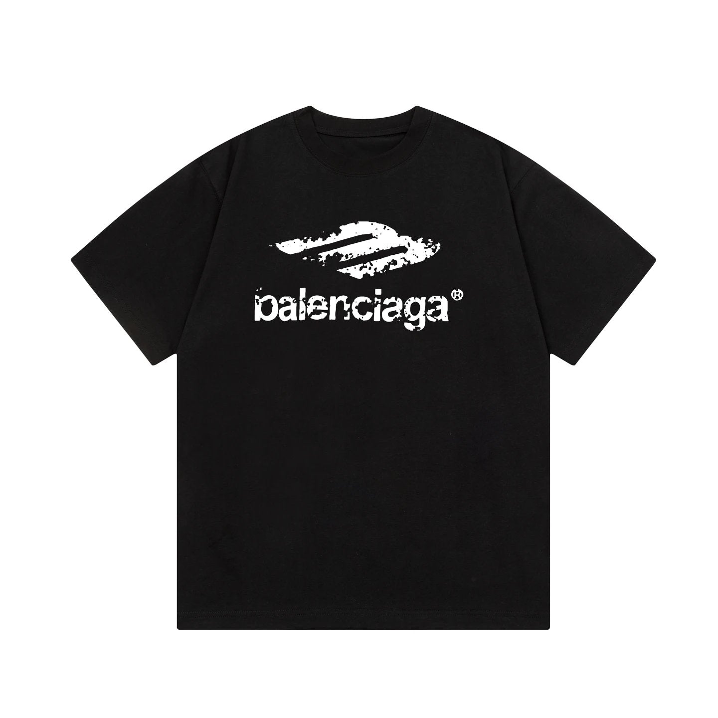 Balenciaga distressed font T-shirt Black