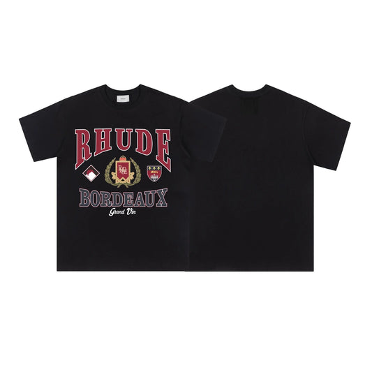 Rhude Bordeaux T-shirt Black