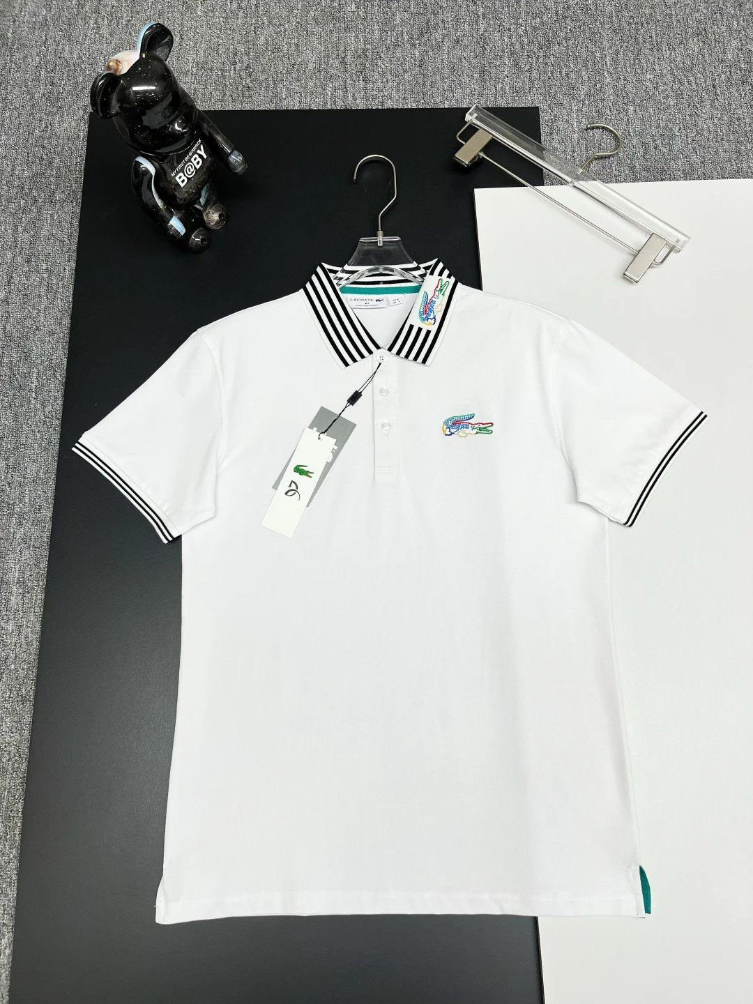 Lacoste Multi Color Logo Polo shirt White
