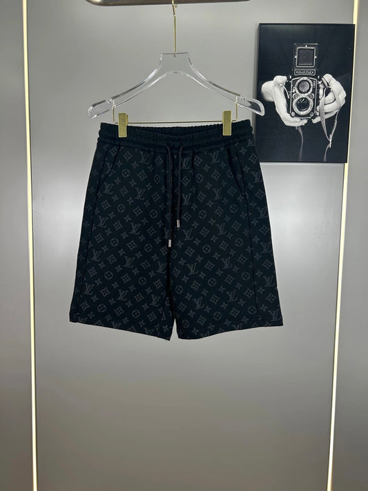 Louis Vuitton All Over Print Shorts Black