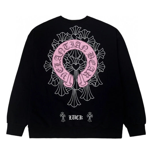 Chrome Hearts Pink Print Sweater Black