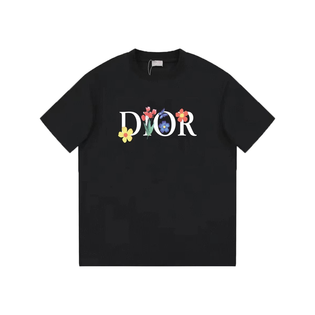 Christian Dior Flower T-shirt Black