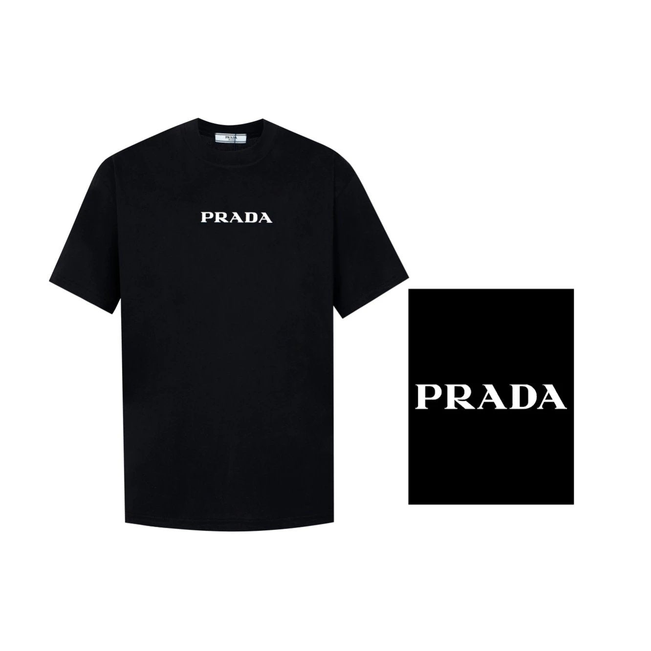 Prada classic Logo T-shirt Black