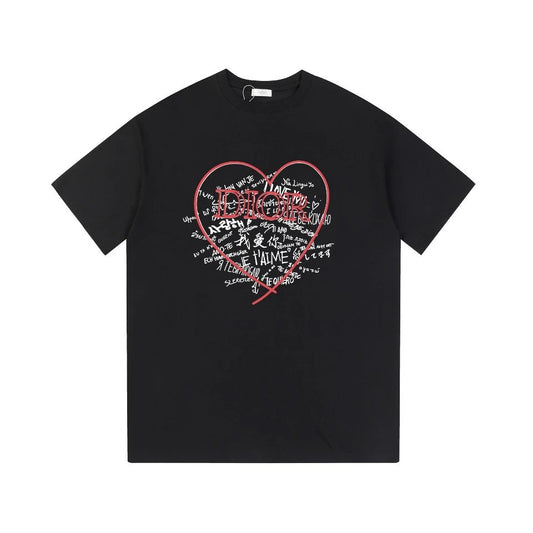 Christian Dior Heart T-shirt Black