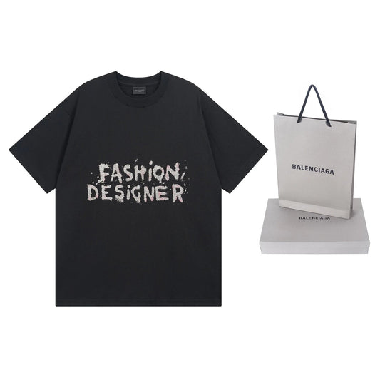 Balenciaga Fashion Designer T-shirt Grey