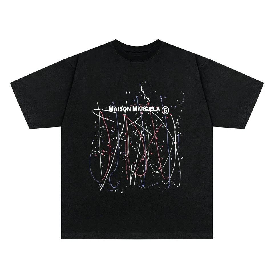 Maison Margiela paint splatter T-shirt Black