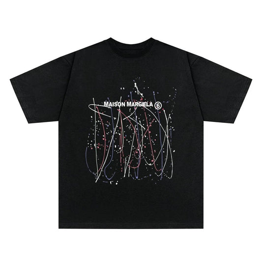 Maison Margiela paint splatter T-shirt Black