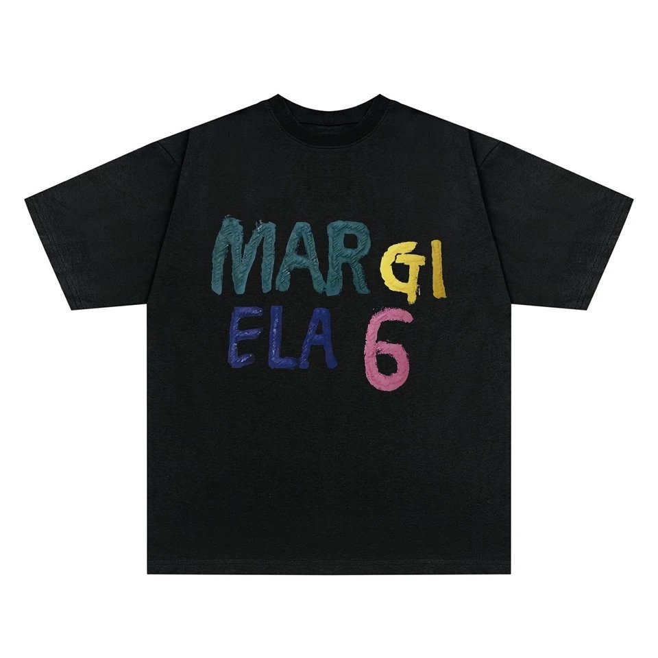 Maison Margiela colorfull 6 T-shirt Black