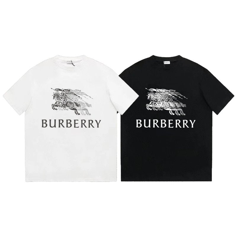 Burberry fading Knight T-shirt Black & White