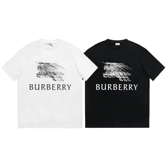 Burberry fading Knight T-shirt Black & White