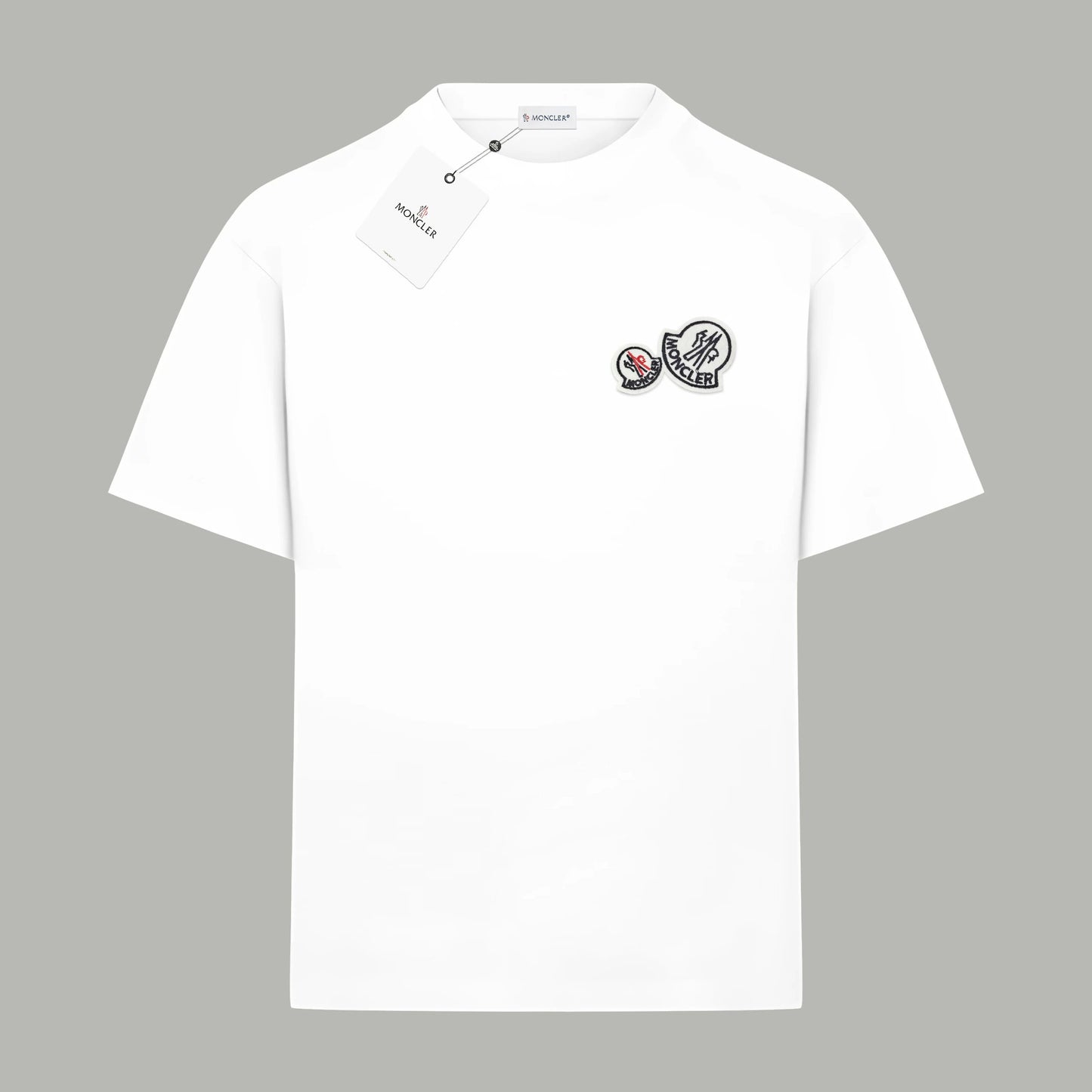 Moncler small double icon T-shirt White