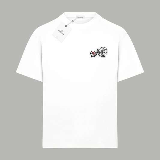 Moncler small double icon T-shirt White