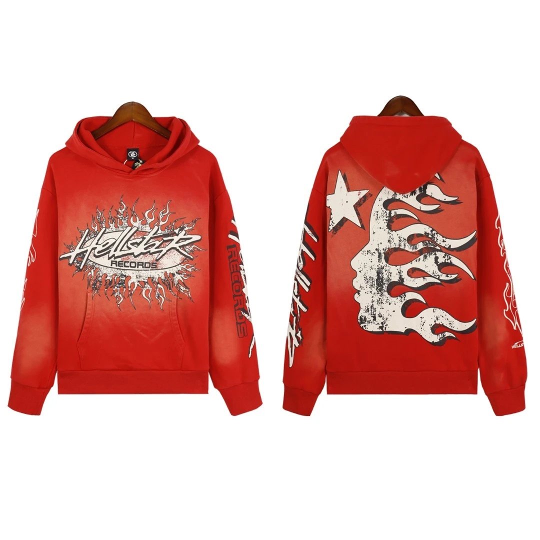Hellstar Hoodie Washed Red