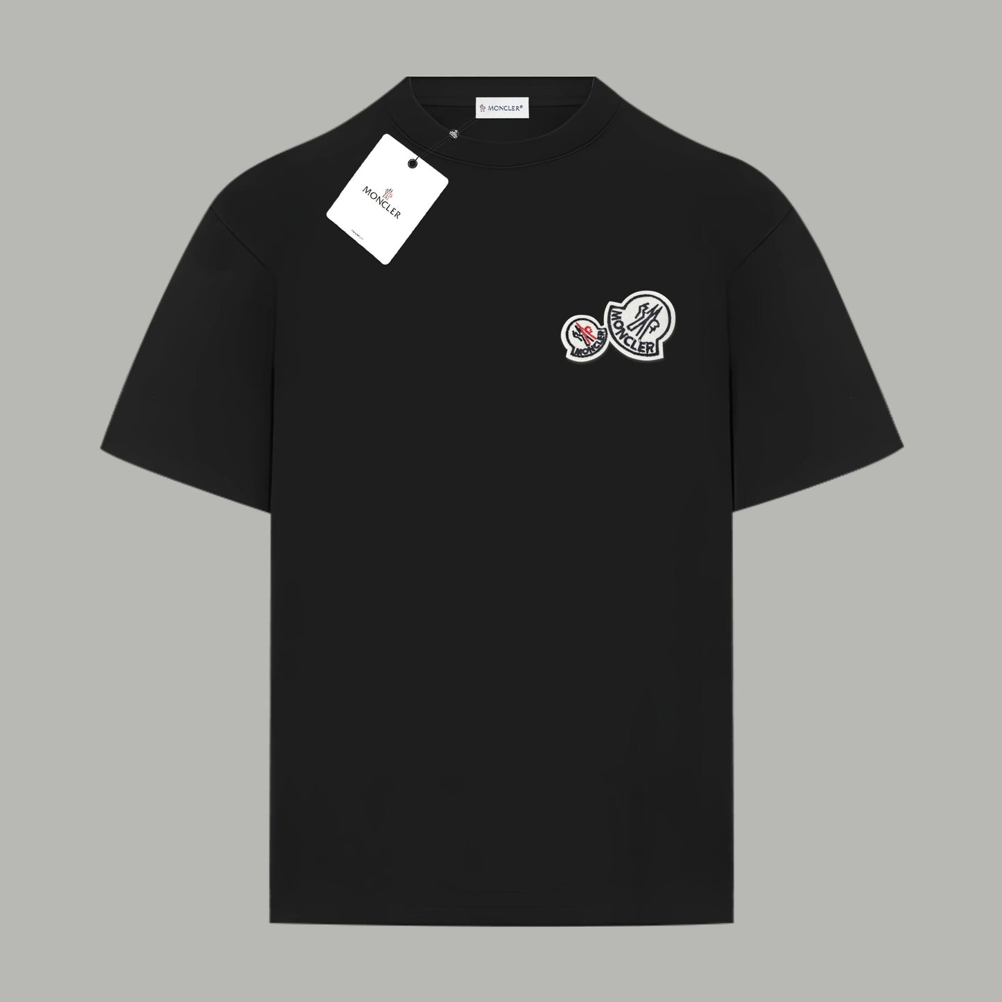 Moncler small double icon T-shirt Black