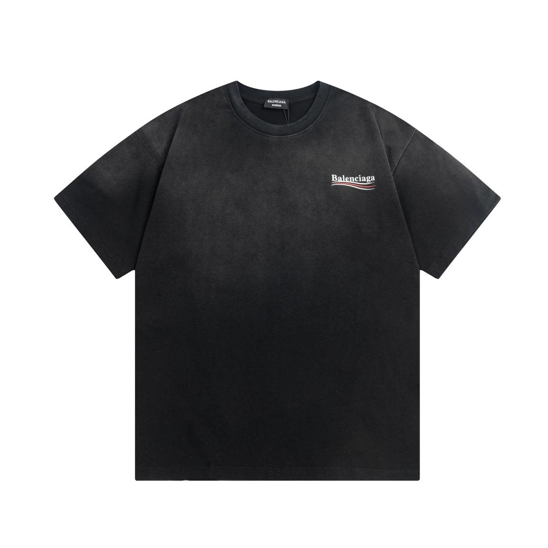 Balenciaga small Logo T-shirt Washed Black