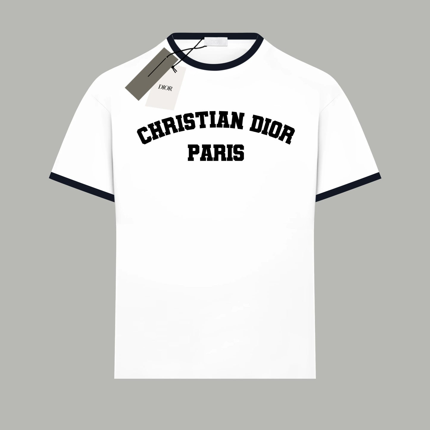 Christian Dior Paris College T-shirt White