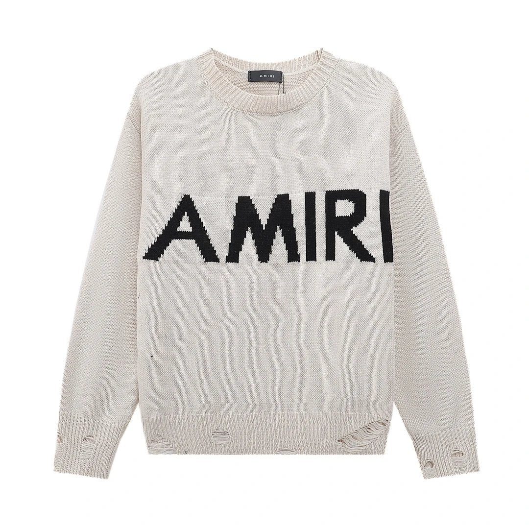 Amiri Knit Sweater Beige
