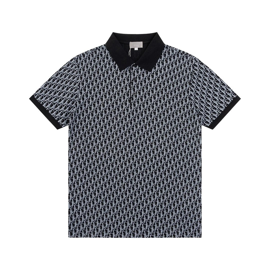 Dior overall writing Logo Black Polo shirt