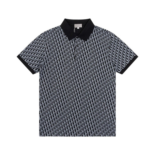 Dior overall writing Logo Black Polo shirt