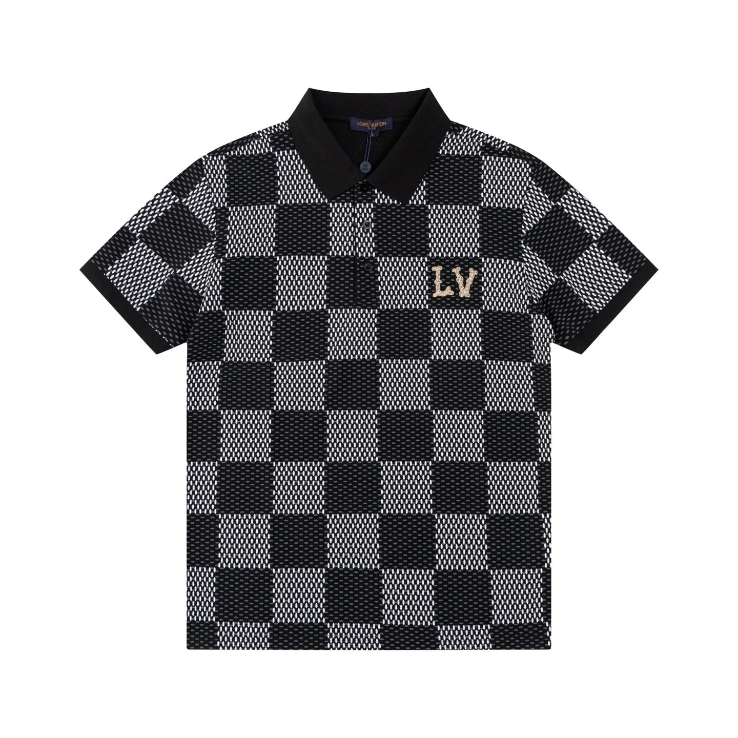 Louis Vuitton Squared Polo shirt Black Grey