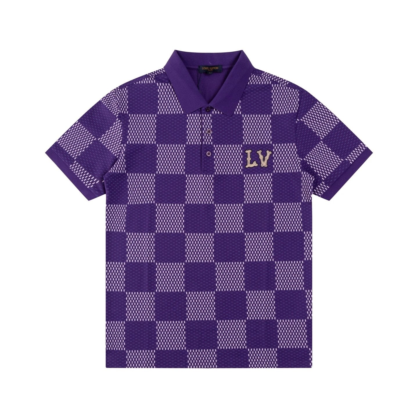 Louis Vuitton Squared Polo shirt Purple Grey