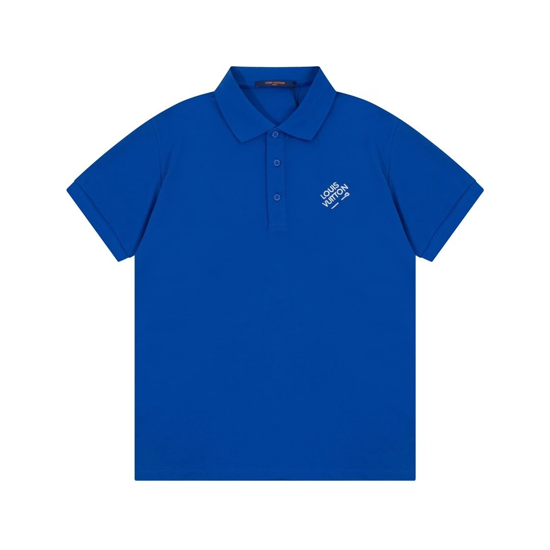 Louis Vuitton small Logo Polo shirt Blue