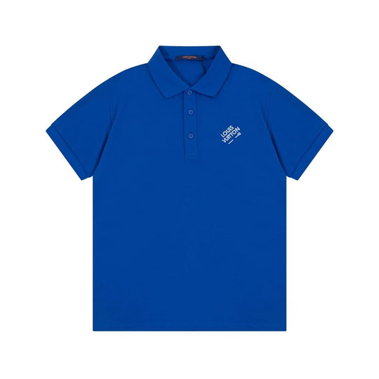 Louis Vuitton small Logo Polo shirt Blue