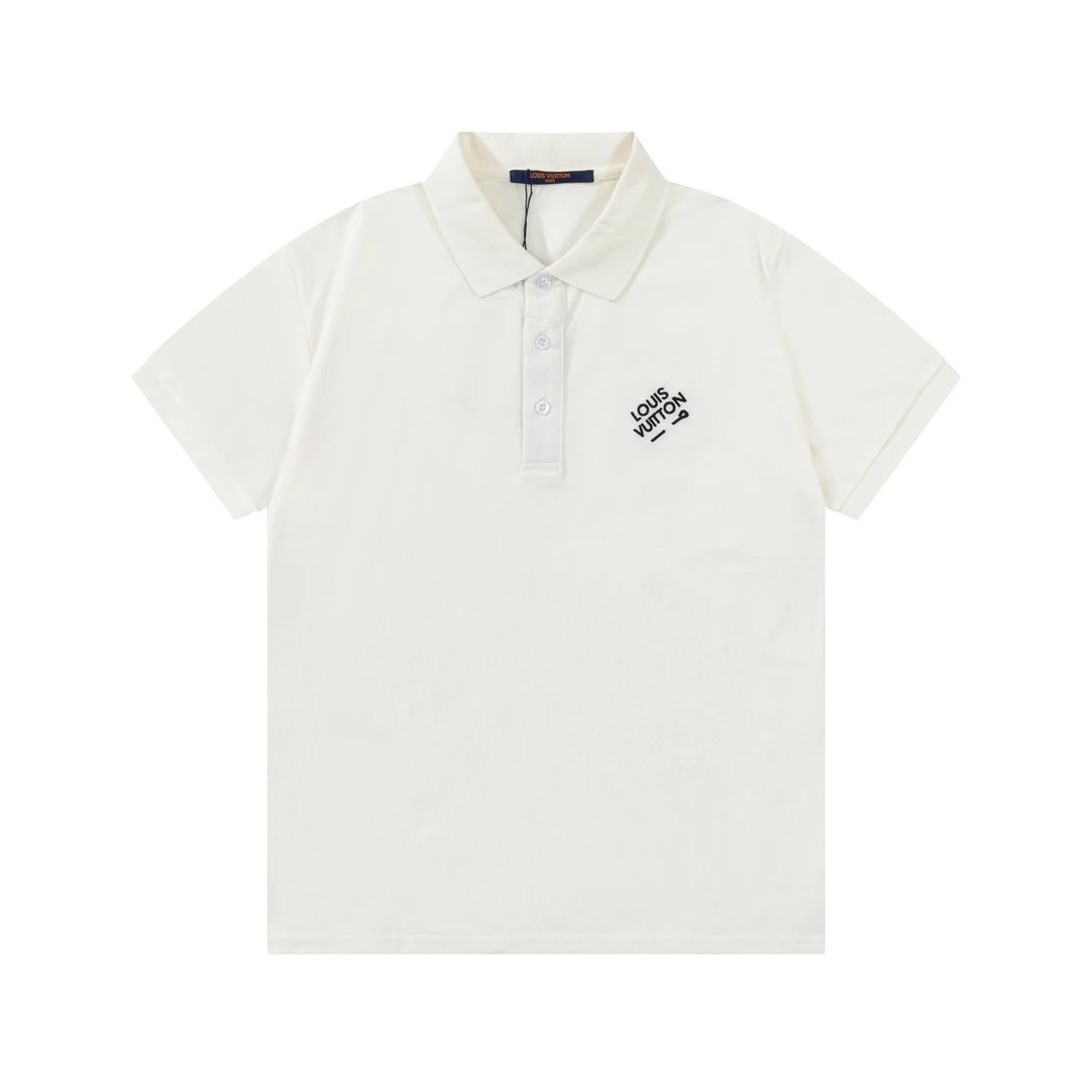 Louis Vuitton small Logo Polo shirt White