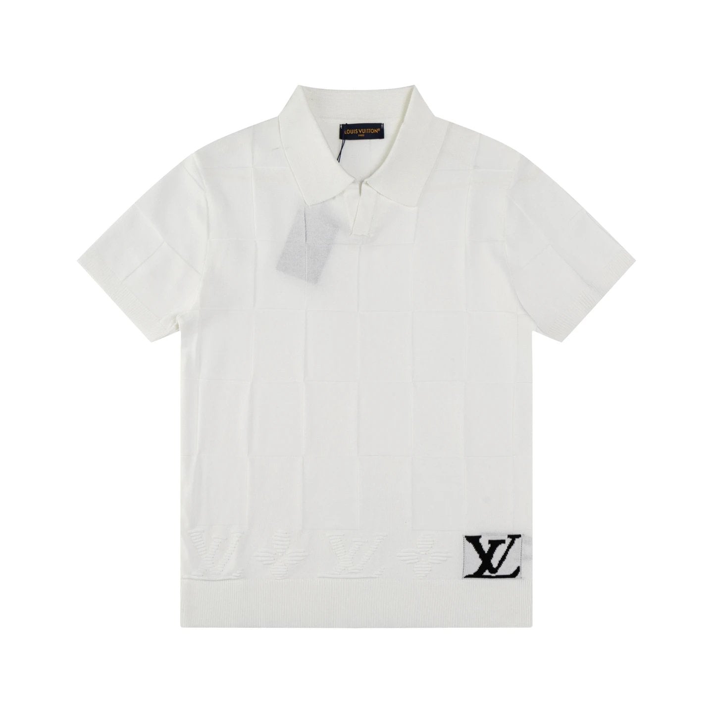 Louis Vuitton small Logo Squared Polo shirt White