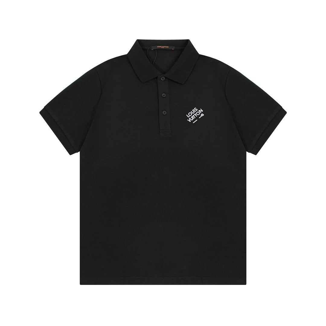 Louis Vuitton small Logo Polo shirt Black