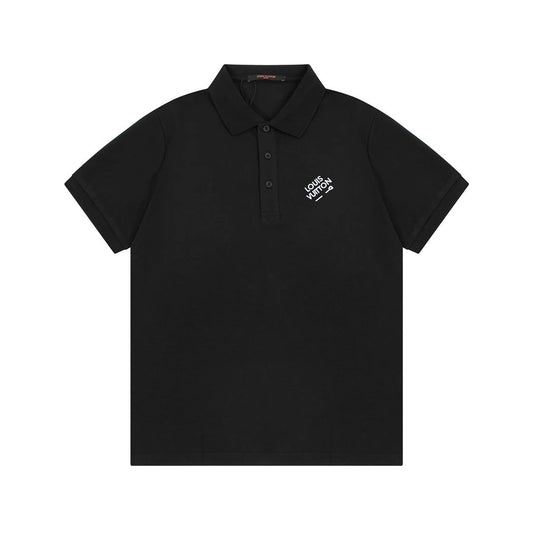 Louis Vuitton small Logo Polo shirt Black