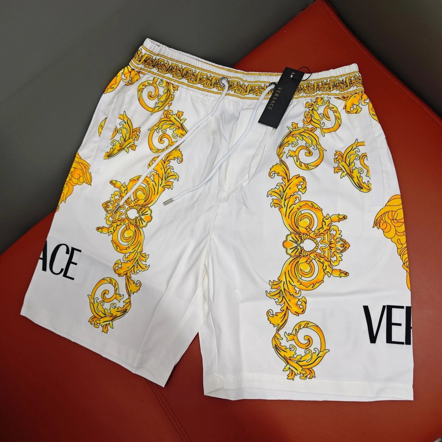 Versace Shorts Gold & White