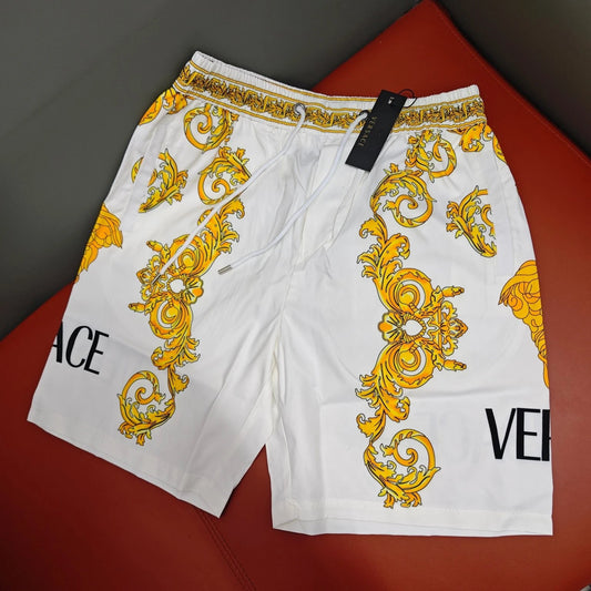 Versace Shorts Gold & White