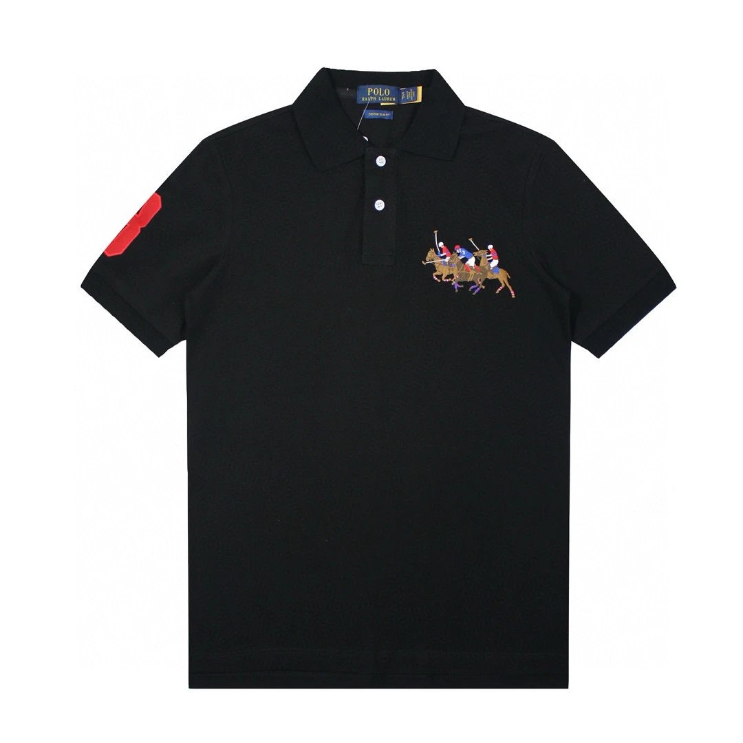 Ralph Lauren two rider Polo shirt Black
