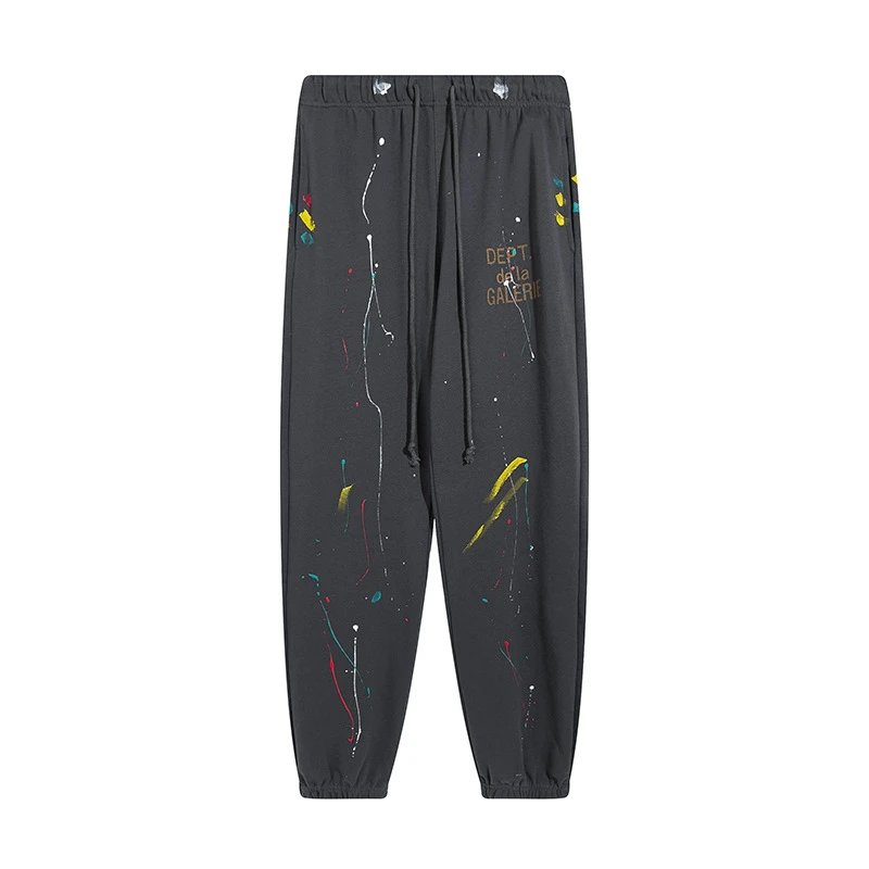 Gallery Dept. Paint Splatter Jogger Dark Grey
