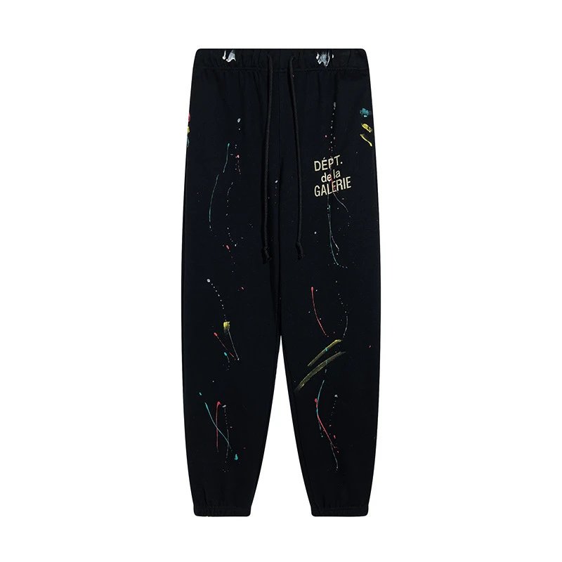 Gallery Dept. Paint Splatter Jogger Black