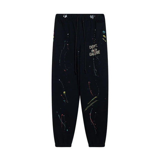Gallery Dept. Paint Splatter Jogger Black