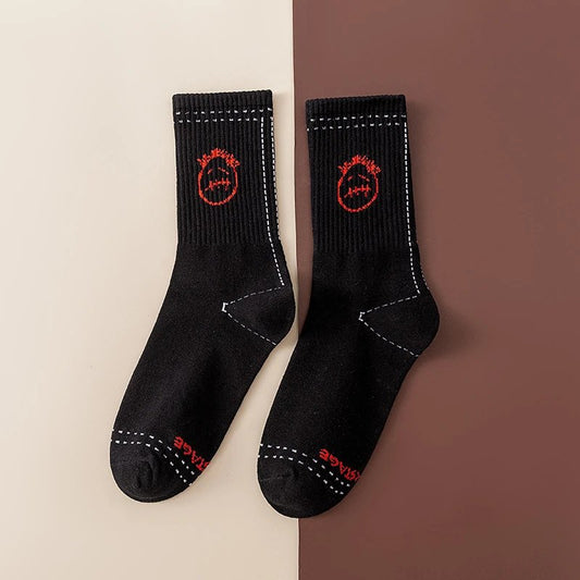 Cactus Jack Socks Black & Red