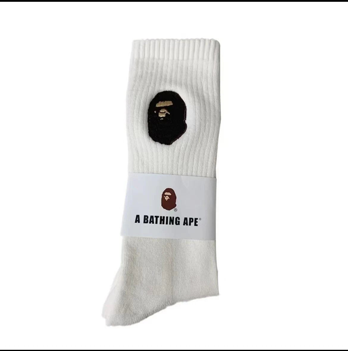 A Bathing Ape Socks White