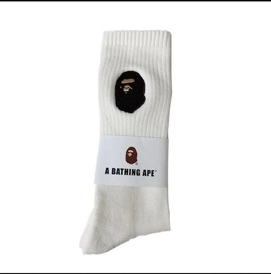 A Bathing Ape Socks White
