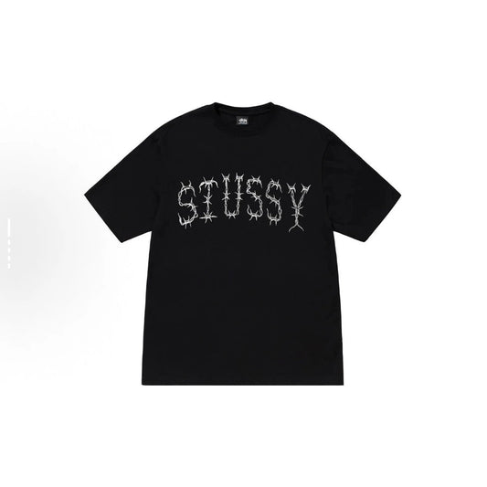 Stussy font T-shirt Black
