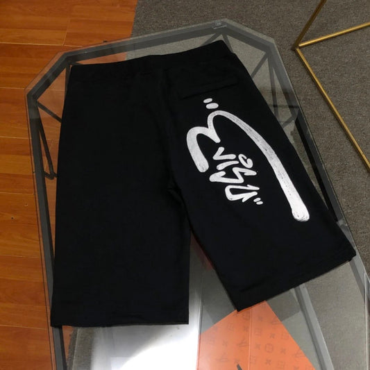Evisu big writing Shorts Black