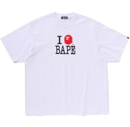Bape i love Bape T-shirt White