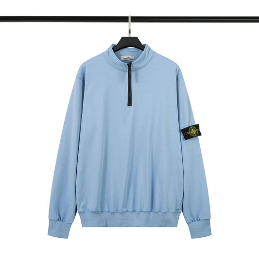 Stone Island Half-Zip Sweater Blue