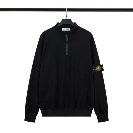Stone Island Half-Zip Sweater Black