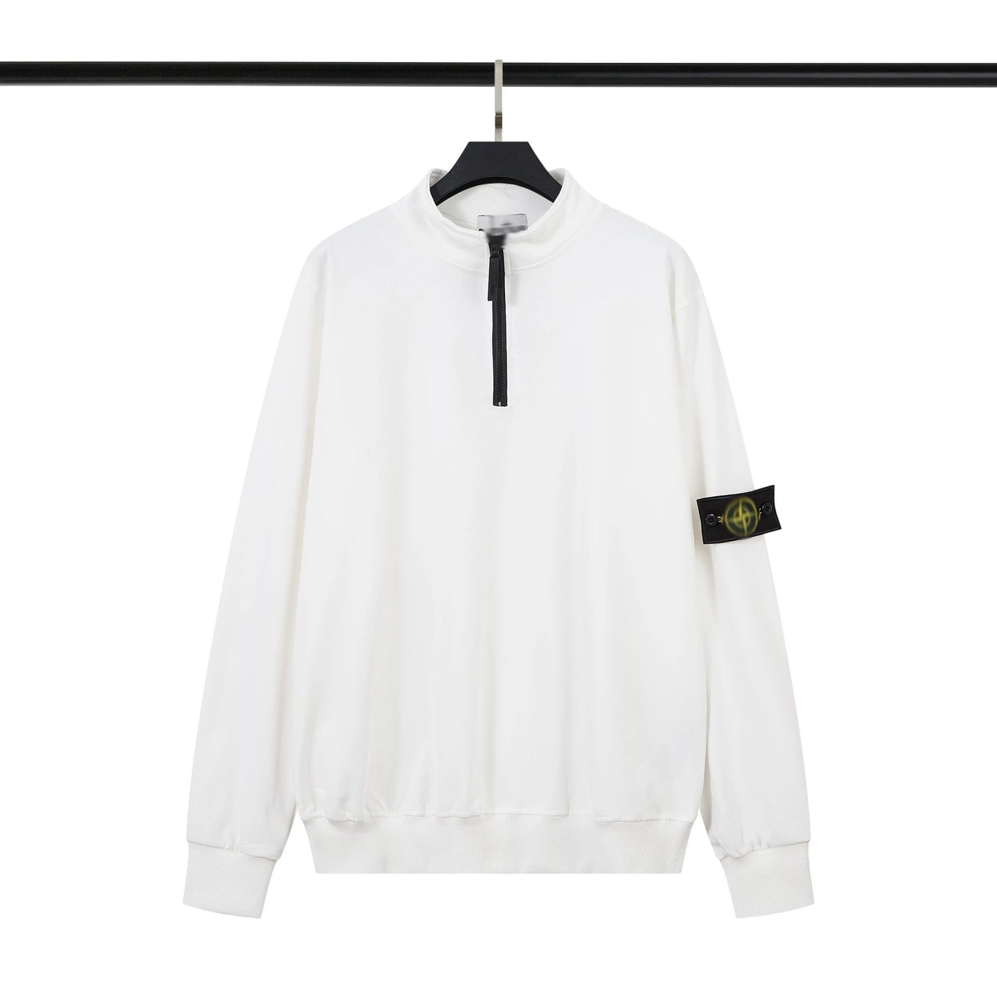 Stone Island Half-Zip Sweater White