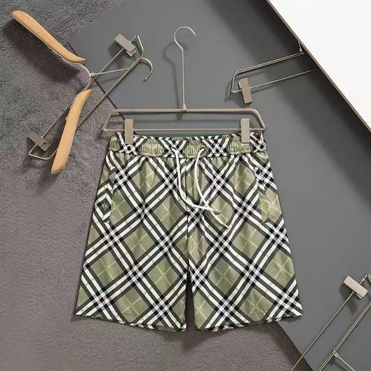 Burberry Monogram Shorts Green