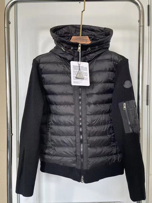 Moncler Hooded Cardigan Black