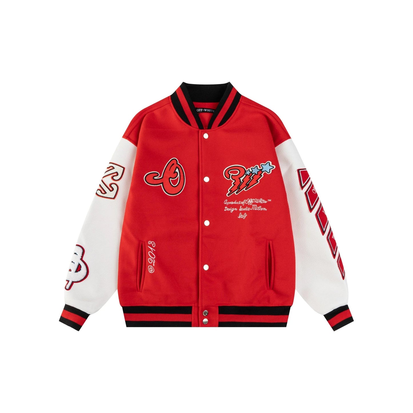 Off-White College Jacket Red