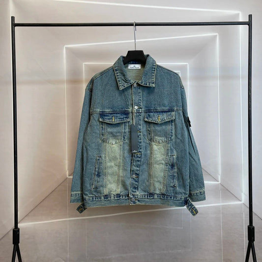 Stone Island Denim Jacket Vintage Blue